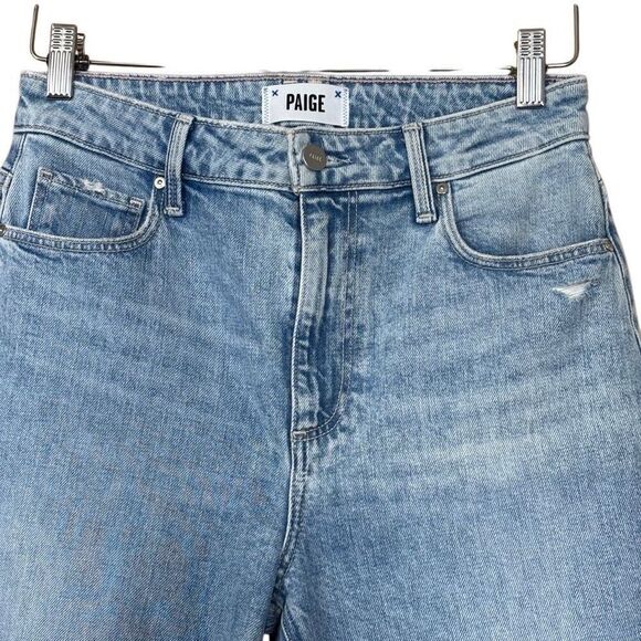 Paige Stella Straight Leg Denim Gnarly Destructed size 27 - Picture 6 of 13